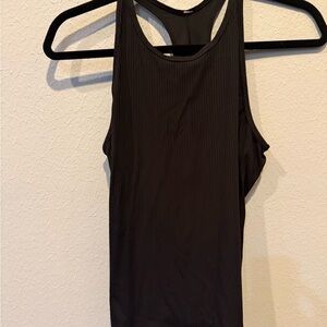 lululemon athletica Black Ribbed Tank Top